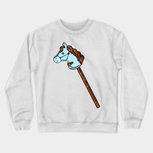 Blue Stick Horse Crewneck Sweatshirt